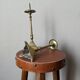 Pair of brass candlesticks, country bohemian Scandinavian style