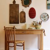 Light wood kitchen or office table, 1930s-40s