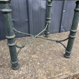 Pair of metal and glass side tables, coffee tables