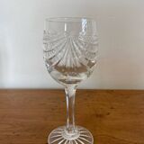 Ensemble de verres et carafe en cristal taillé main