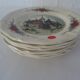 6 dessert plates LOUX Obernai 557112 sarreguemines