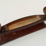 Vintage chandelier in solid carved teak.