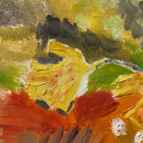 Still life painting with bouquet oil on canvas