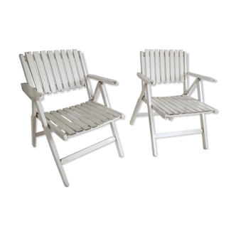 Pair of garden armchairs by R. Gleizes