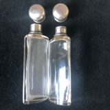 Silver cork bottles