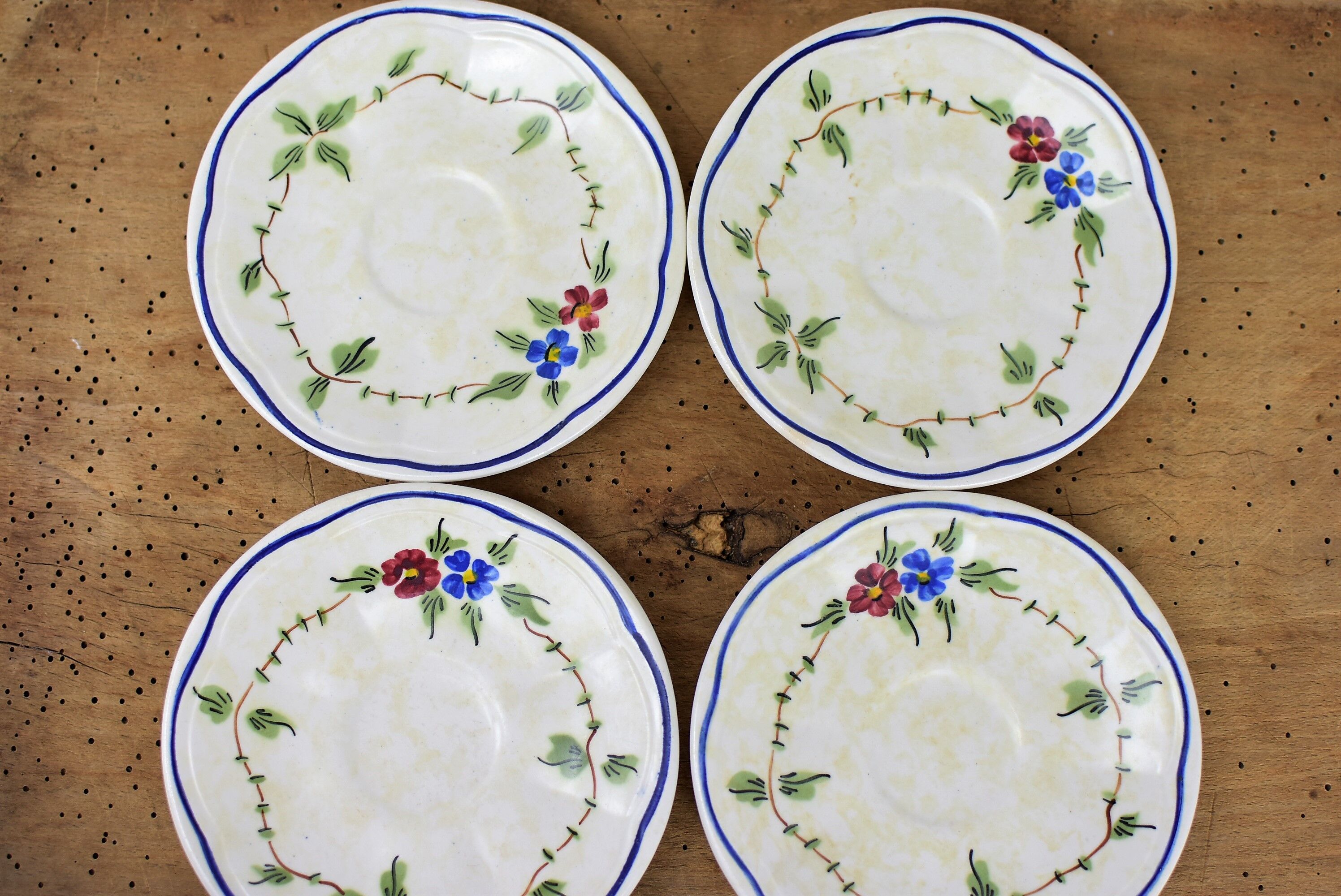 set of 4 coffee cup "longhamp Limoge"