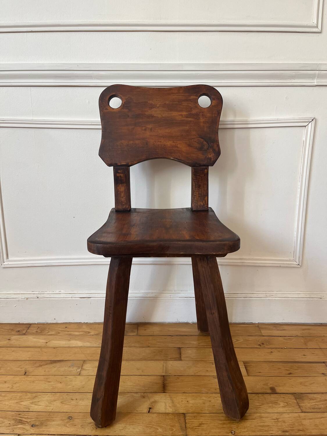 Rustic and brutalist chair