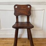 Rustic and brutalist chair