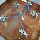 Copper and glass sconce from Cosack, Germany, 1960s.