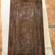 Table basse plateau porte indienne en bois teck
