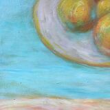 Table cut of oranges