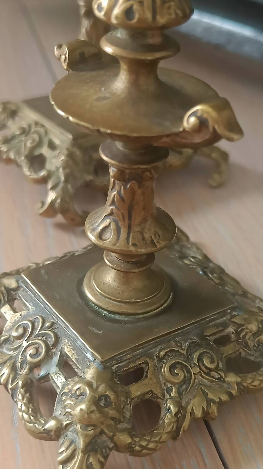 Antique baroque candlesticks