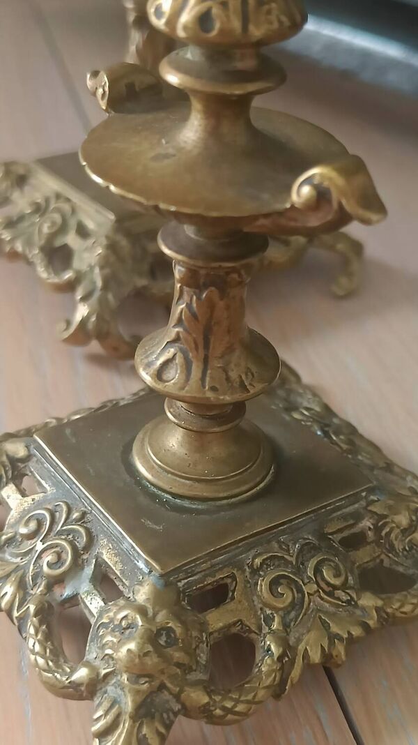 Bougeoirs anciens  baroque