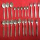 silver metal cutlery 21 pieces
