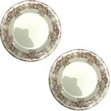 Pair of antique soup plates – Creil and Montereau, “Cevla” decor