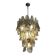 Smoked Fumé Murano Glass “Rondini” Cascade Chandelier, Modern Venetian Design
