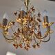 Large Murano Chandelier with Grapes and Leaves