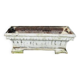 Ancienne Jardinière Rectangulaire en Métal