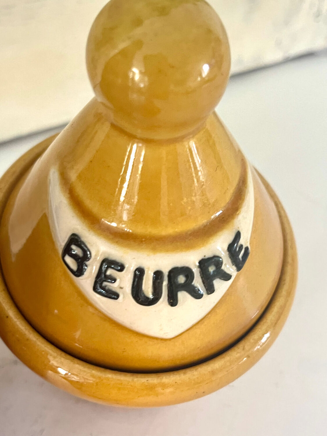 French 1950s ceramic vinaigrette set, Pol Chambost style