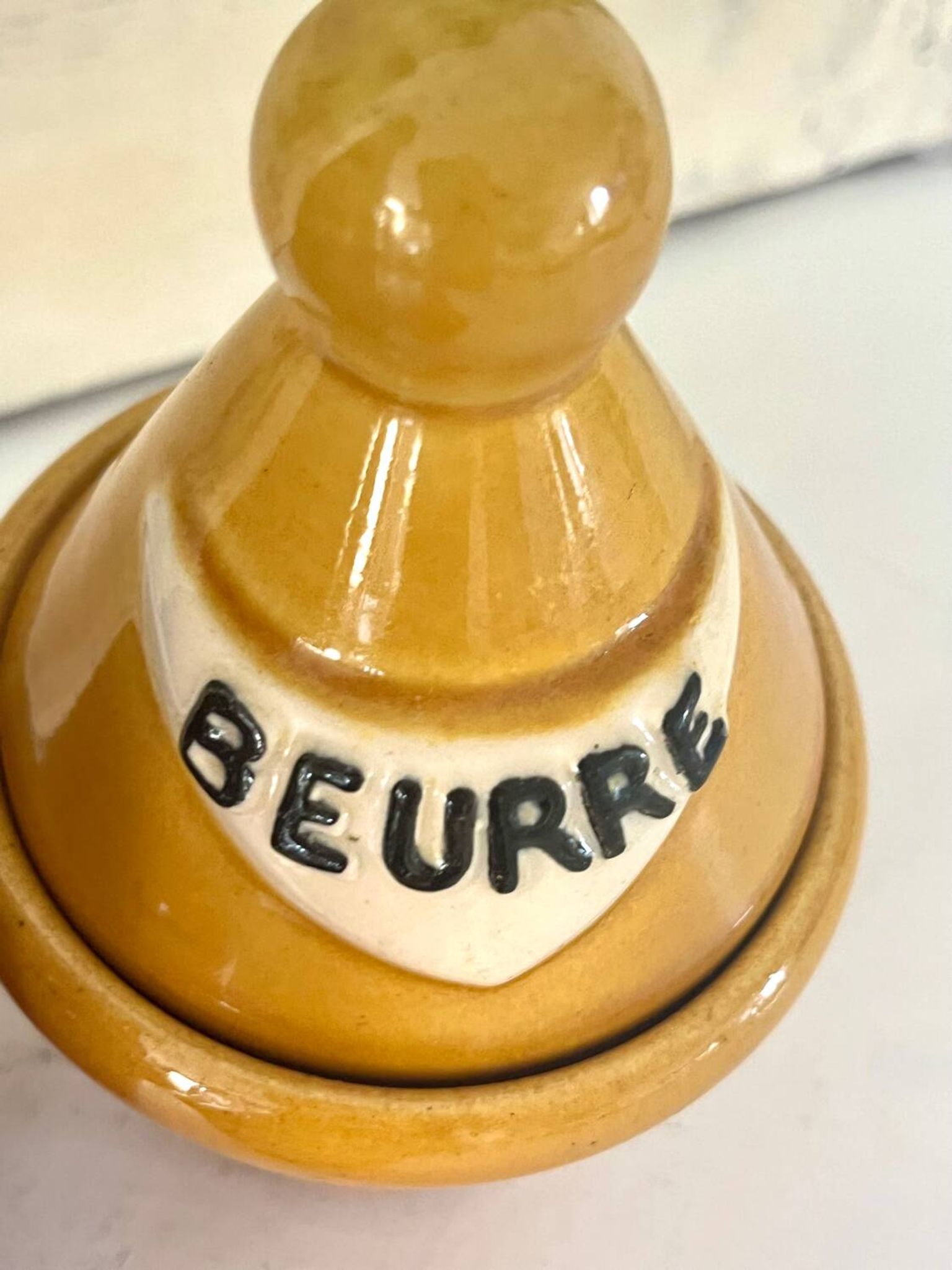 French 1950s ceramic vinaigrette set, Pol Chambost style