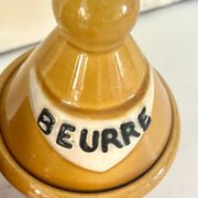French 1950s ceramic vinaigrette set, Pol Chambost style