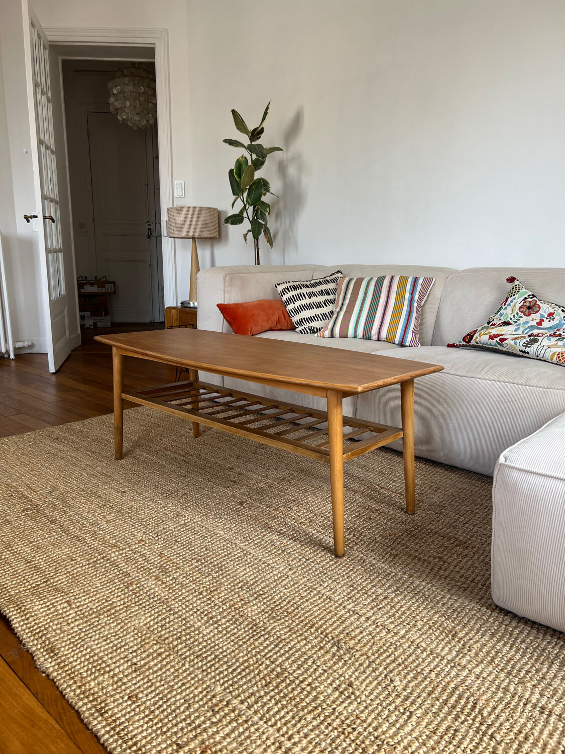 Danish teak coffee table from the 1950s