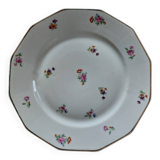 Set of 12 floral porcelain plates