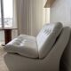 Vintage two-seater modular sofa, off-white, France 1970s