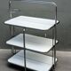 Vintage 1970s folding rolling table