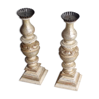 Pair of altar candle-holders