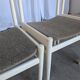 Set of 3 vintage stol kamnik white wooden chair: 1970s scandinavian design