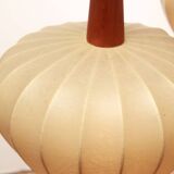 1960s scandinavian ceiling lamp in teak