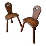 Pair of Brutalist Chairs