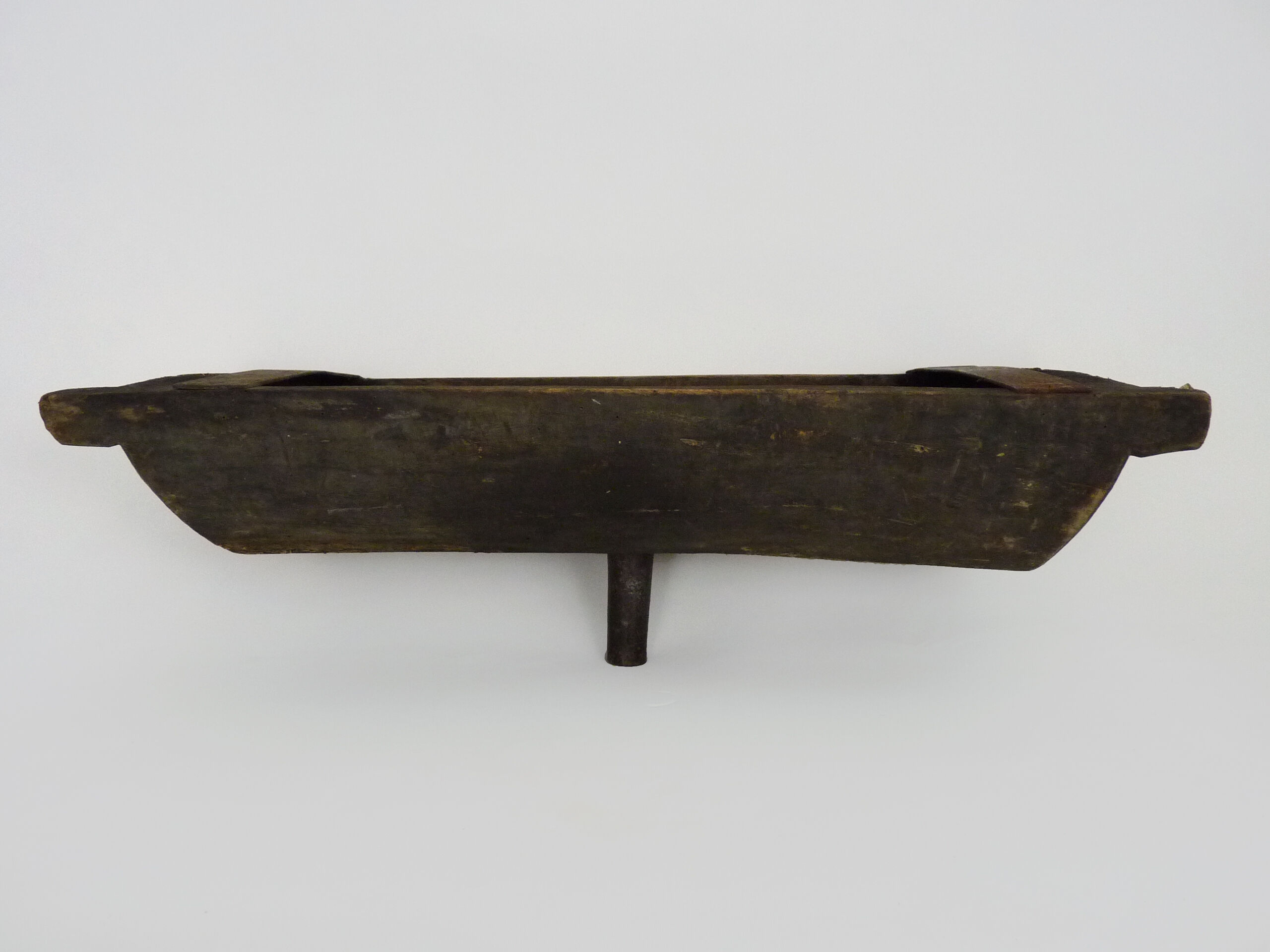 Ancien entonnoir à tonneaux primitif en bois année 20