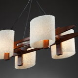 Scandinavian suspension in teak and granite perplex