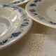 3 bowls and 5 blue plates