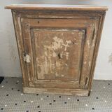 One-door stripped pine sideboard
