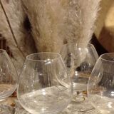 Ensemble carafe et sept verres alcool