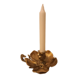 Brass flower candle holder