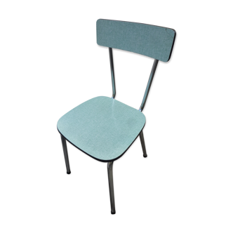 Chaise en formica bleue