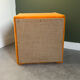 Vintage cube pouf