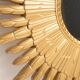 Miroir vintage soleil doré italien des années 1960