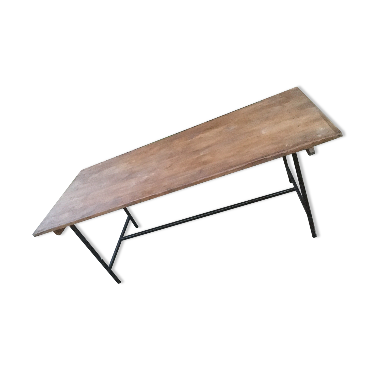 Industrial table wood metal