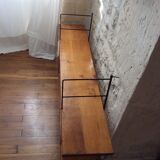 String shelves metal and wood structure