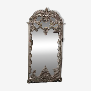 Large silver mirror