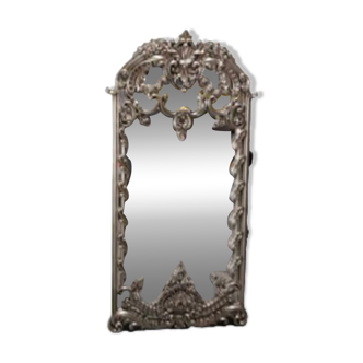 Large silver mirror