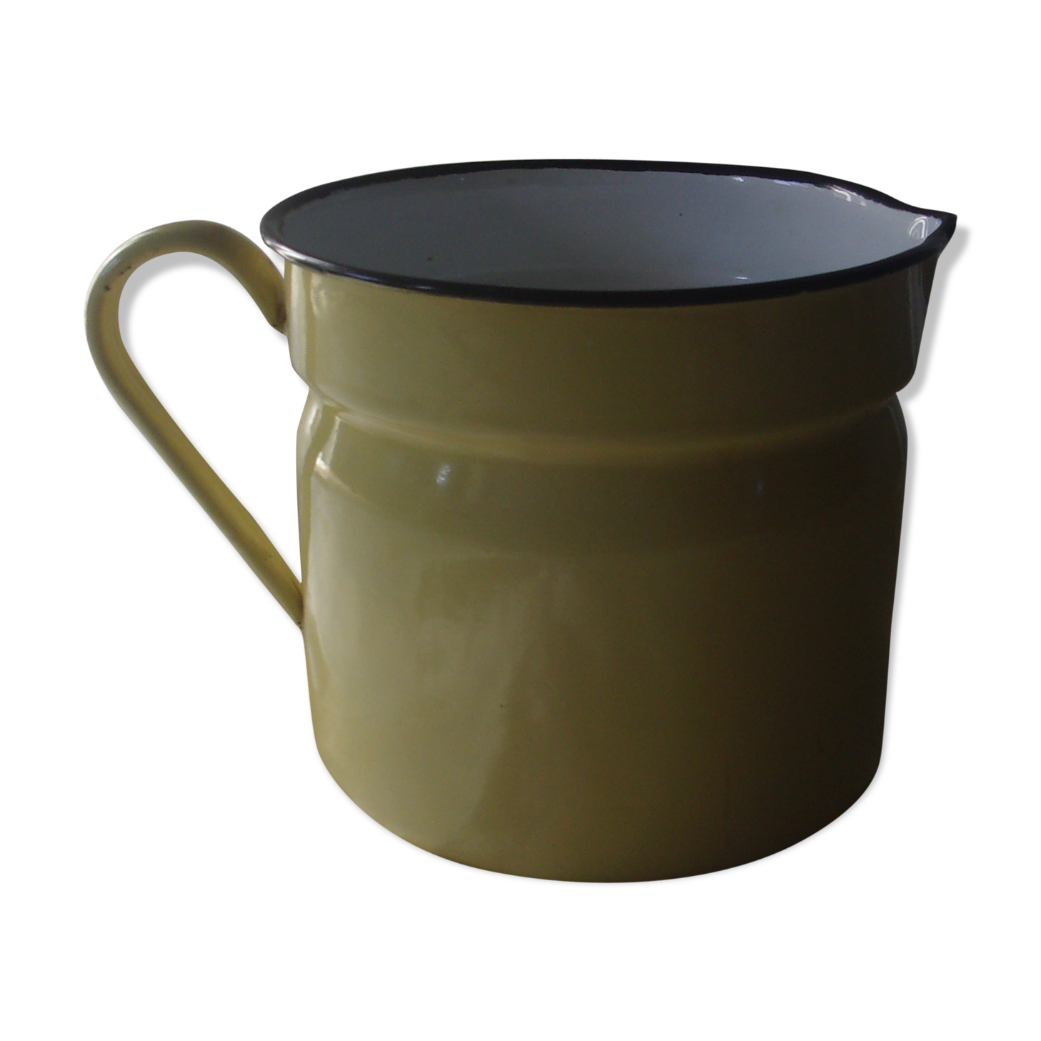 Enamelled water or milk jar