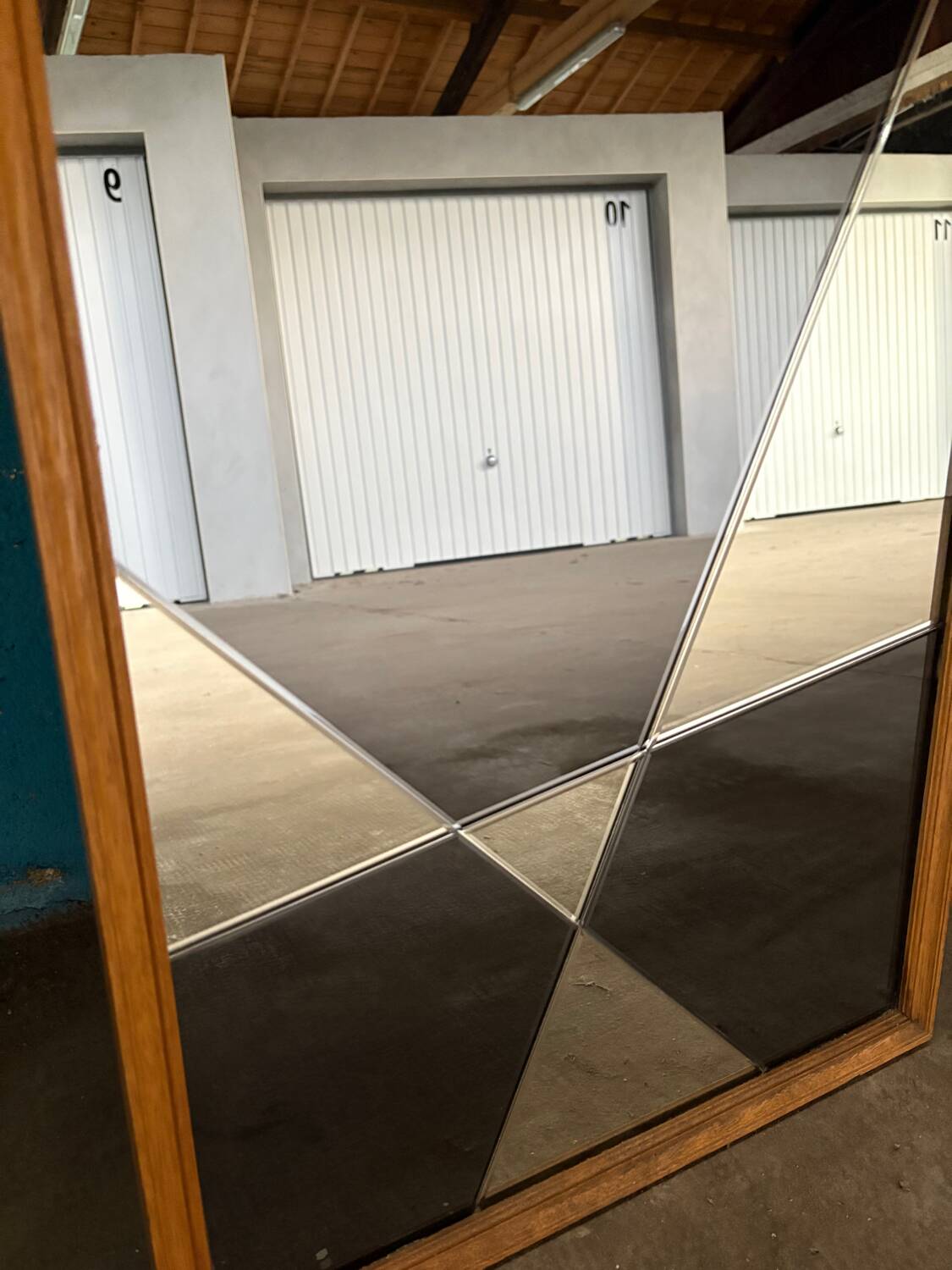 Graphic mirror, Jacques Hitier for Marly brothers. 1960