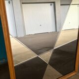 Graphic mirror, Jacques Hitier for Marly brothers. 1960