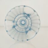 Art Deco vase blue glass